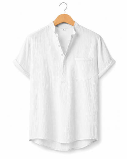 Lazio Linen Henley Shirt