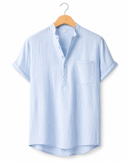 Lazio Linen Henley Shirt