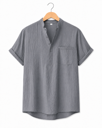 Lazio Linen Henley Shirt