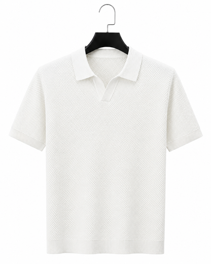 Saint-Tropez Textured Knit Polo
