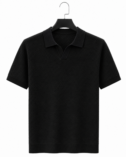 Saint-Tropez Textured Knit Polo