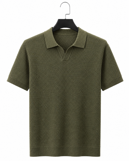 Saint-Tropez Textured Knit Polo