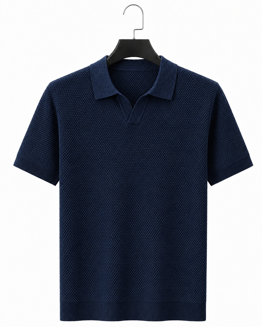 Saint-Tropez Textured Knit Polo