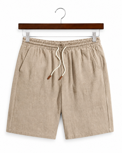 Santorini Resort Linen Shorts