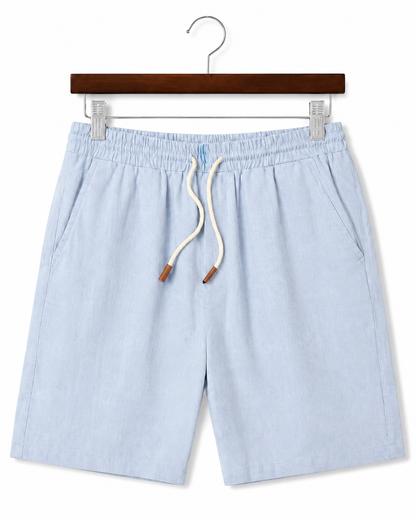 Santorini Resort Linen Shorts