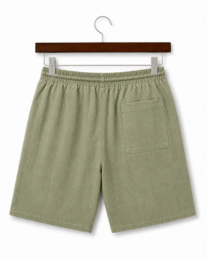 Santorini Resort Linen Shorts