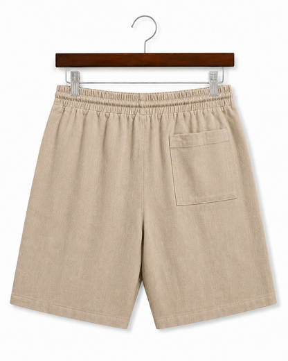 Santorini Resort Linen Shorts