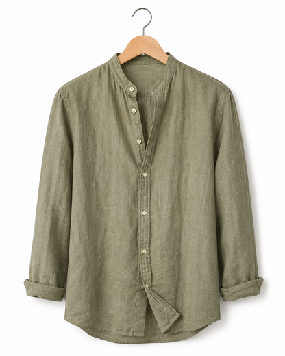 Balestrate Button-Up Linen Shirt