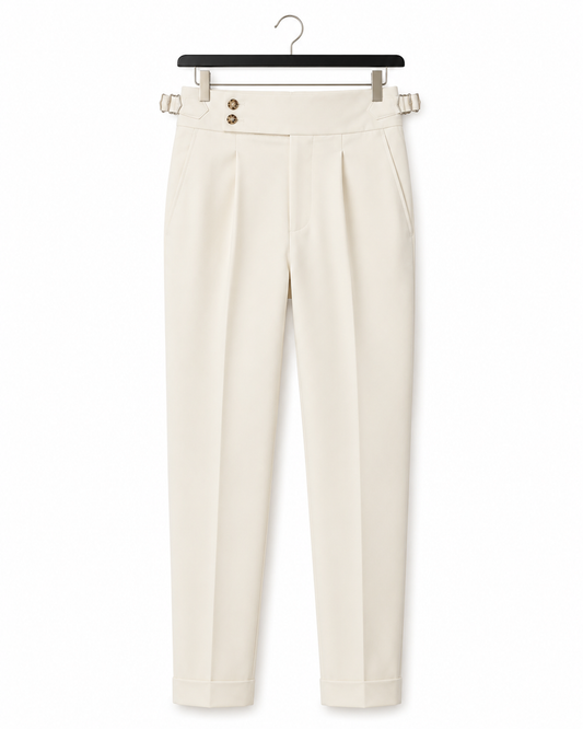 Napoli High-Waisted Suit Pants