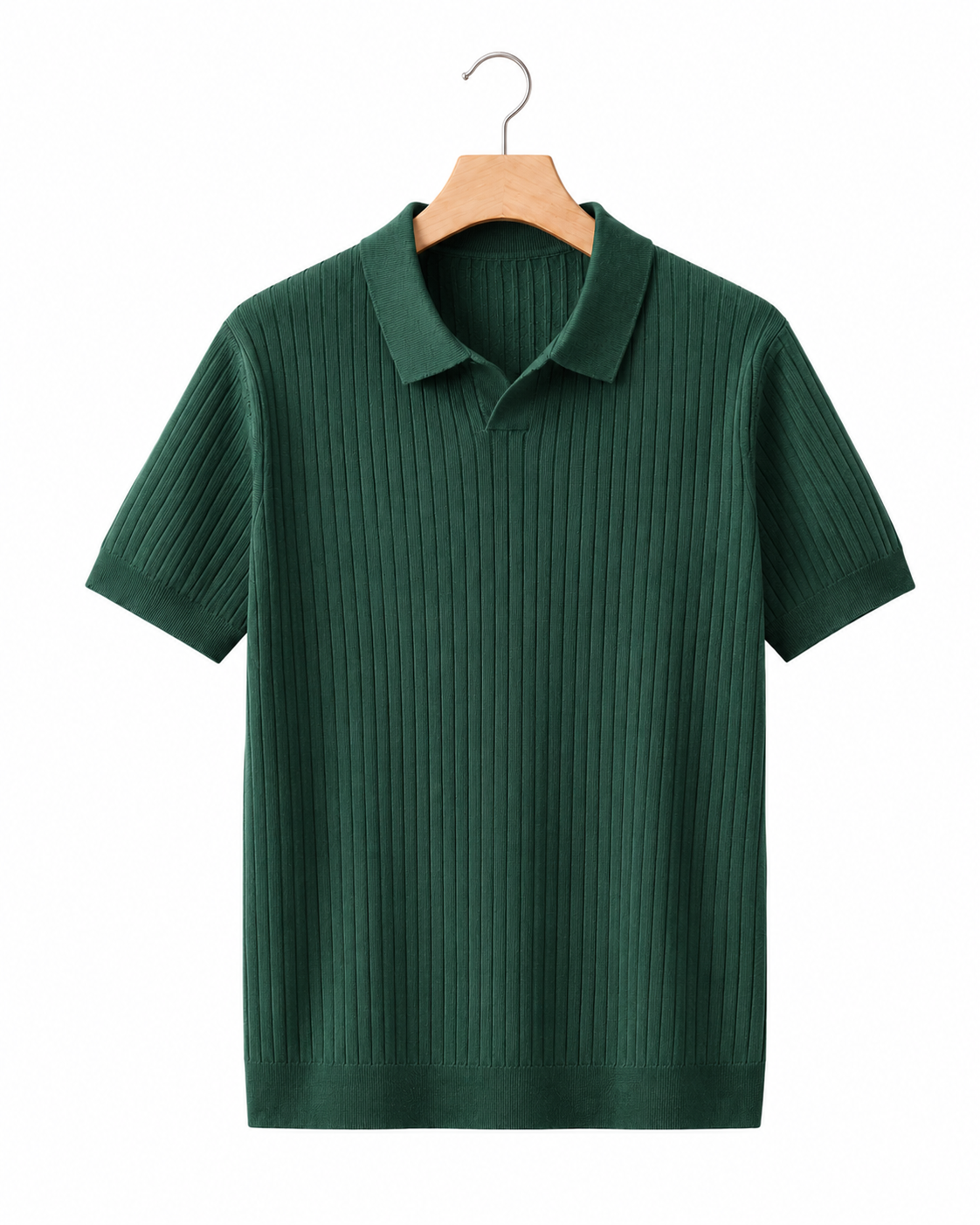 Lake Como Ribbed-Knit Polo