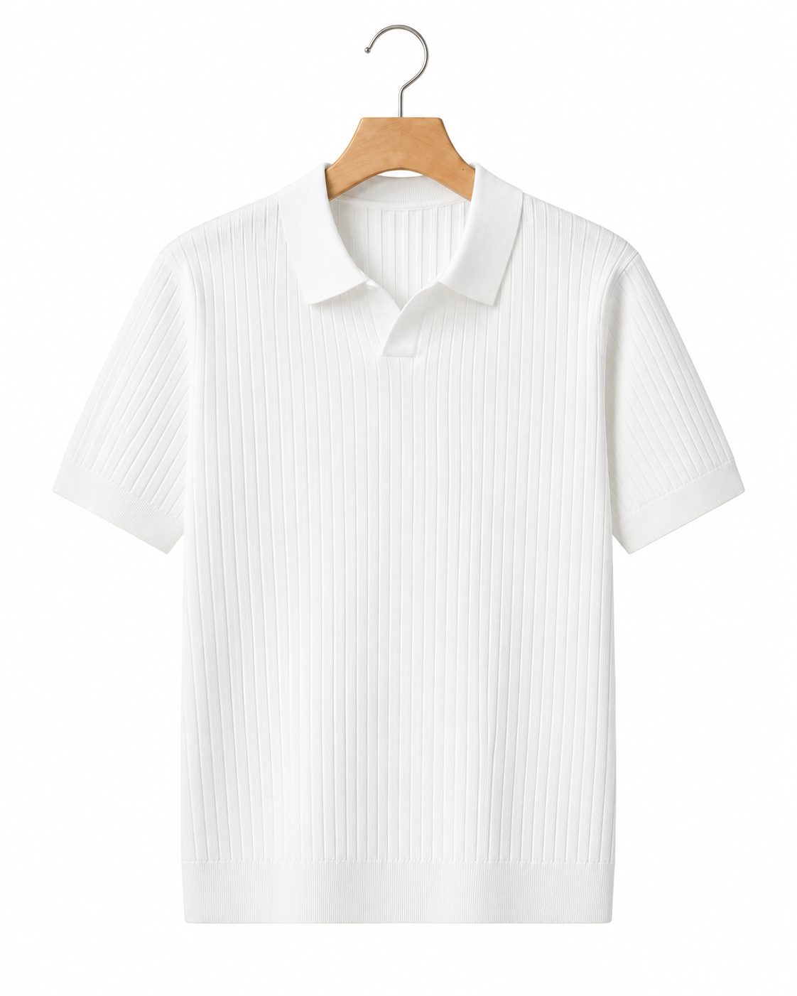 Lake Como Ribbed-Knit Polo