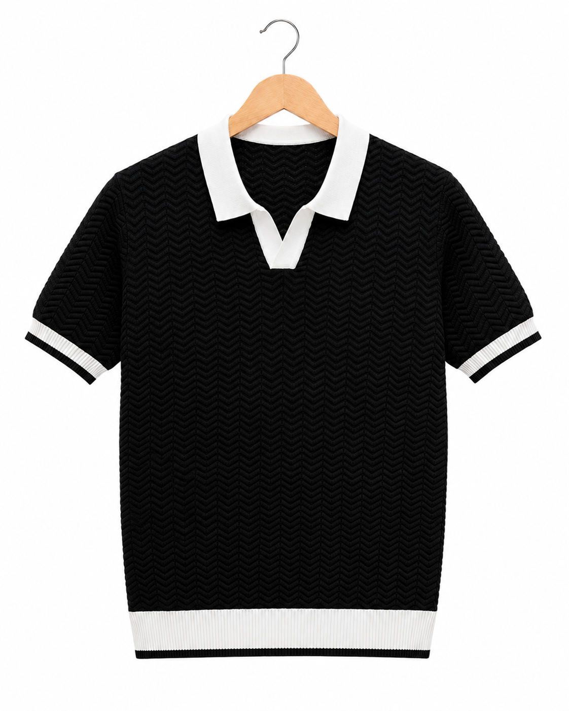 Portofino Wave-Knit Polo