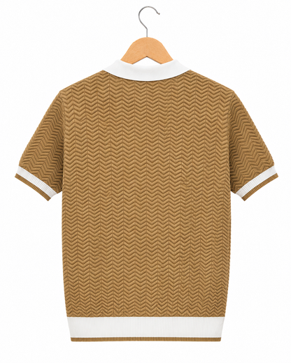 Portofino Wave-Knit Polo