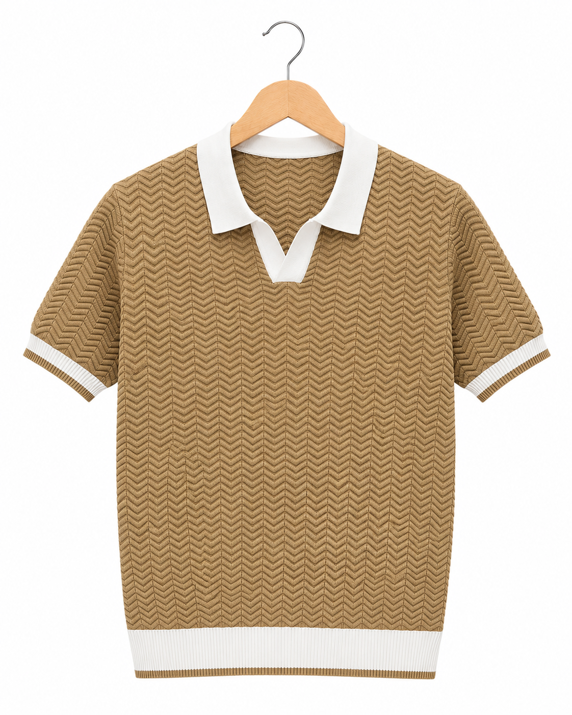 Portofino Wave-Knit Polo