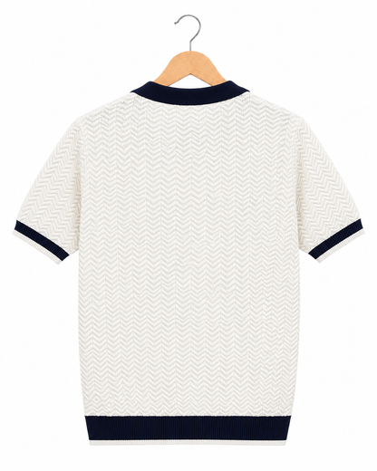 Portofino Wave-Knit Polo