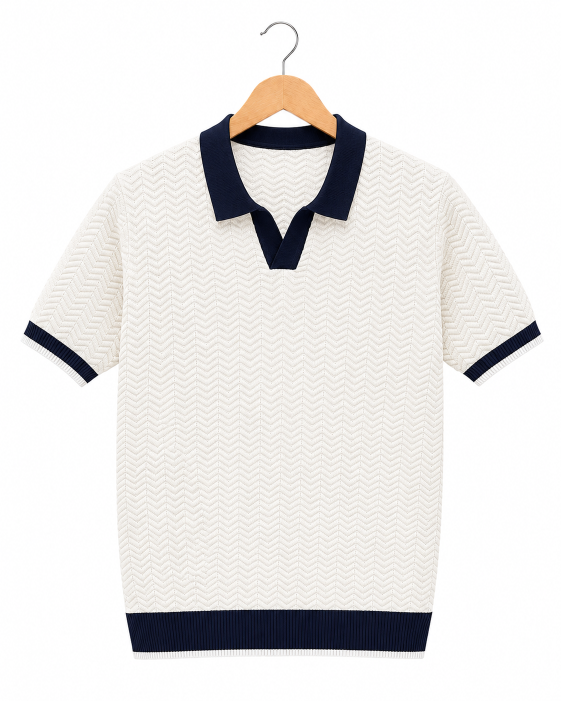 Portofino Wave-Knit Polo